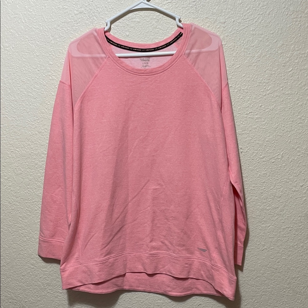 Copper Fit Women's Melon Long Sleeve Top. Near New Condition. Size Large.